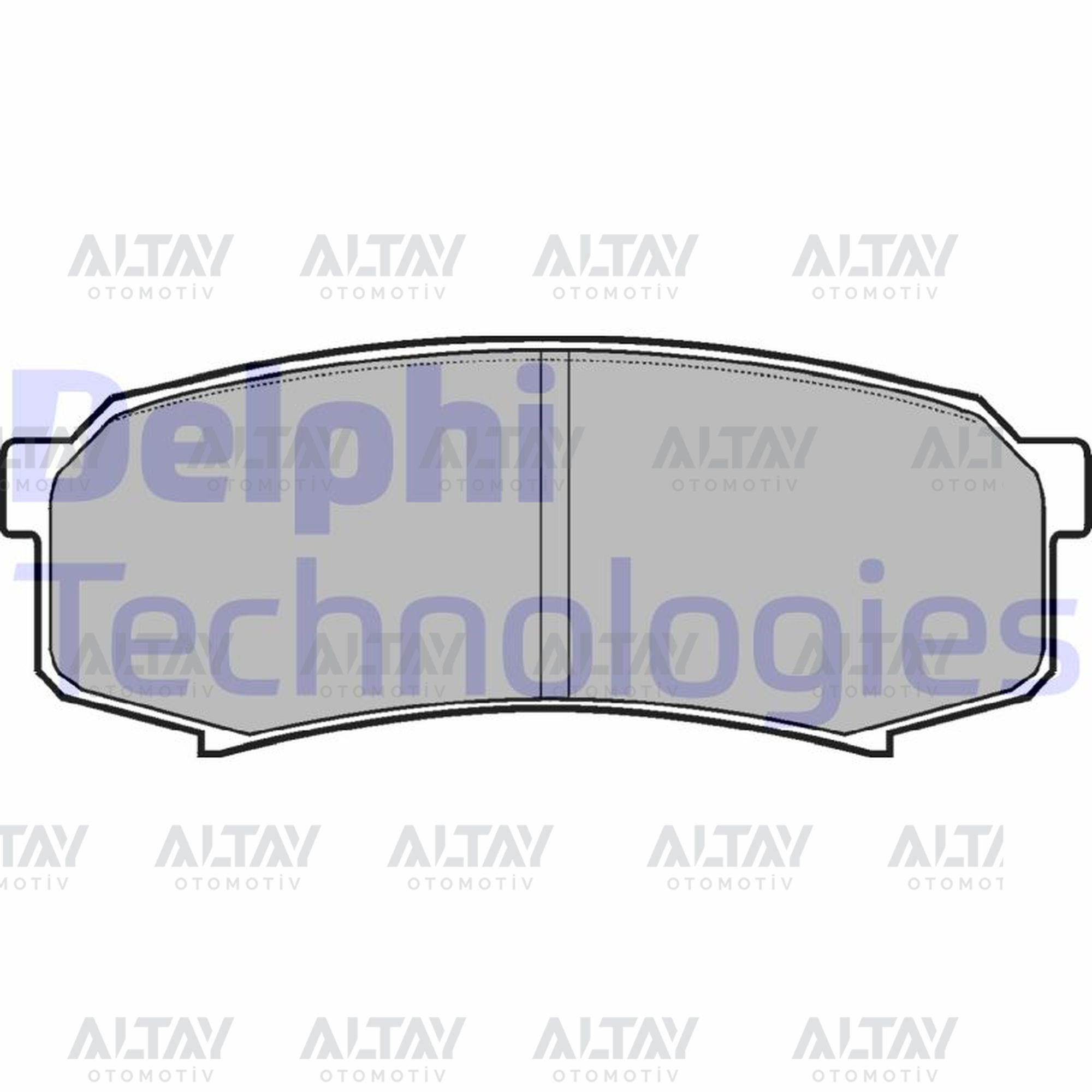 Mitsubishi Pajero Arka Fren Balatası 2007-2012 Mitsubishi Pajero Arka Fren Balatası 2007-2012
